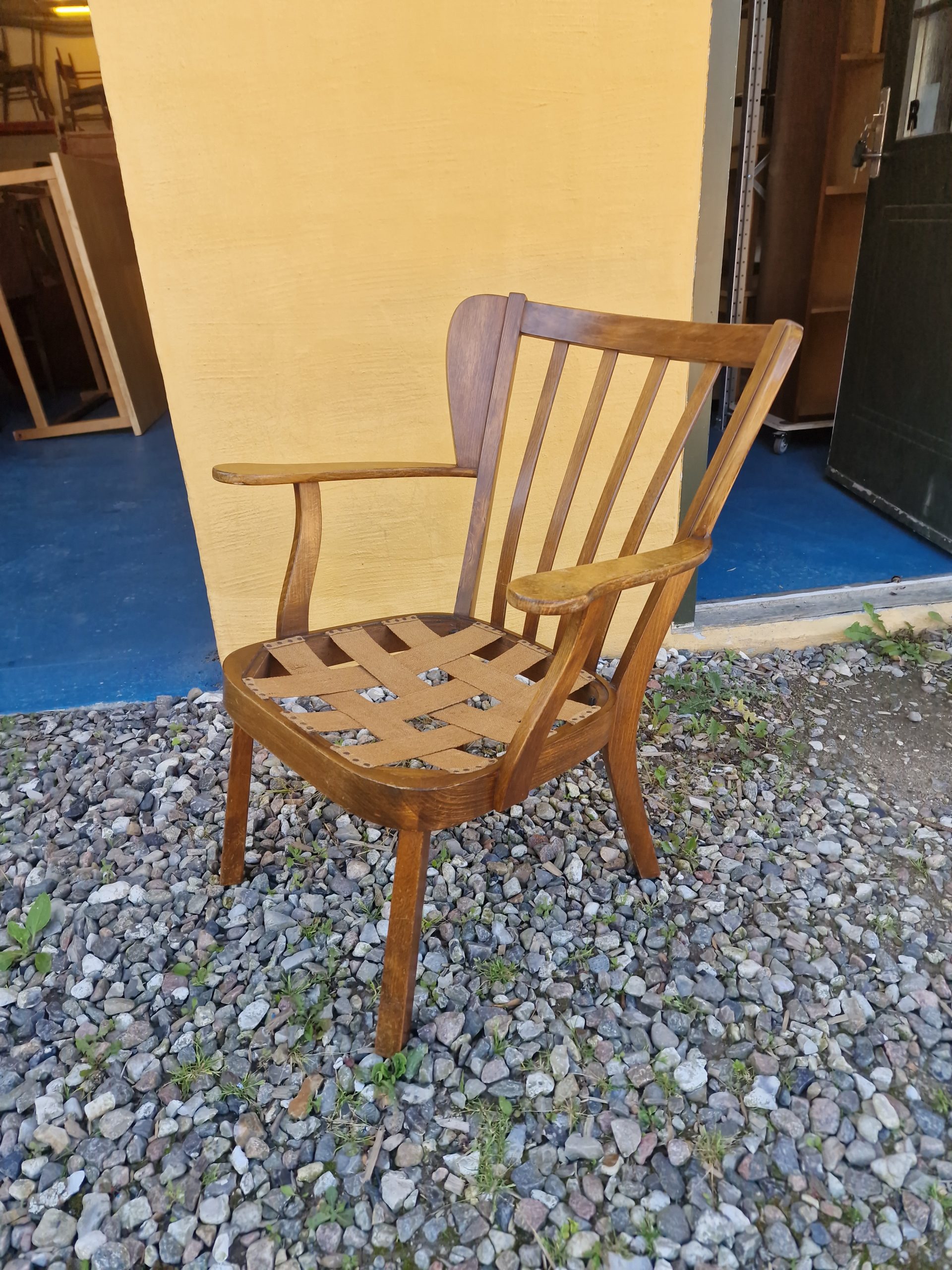 Canada lænestol i lakeret bøg, Fritz Hansen, 1940’erne