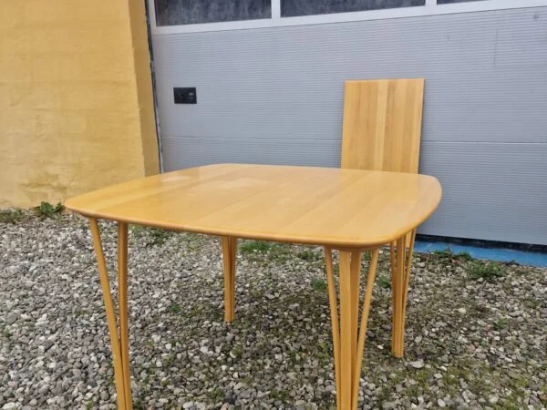 Spisebord, bøg, Haslev, 1 tillægsplade
