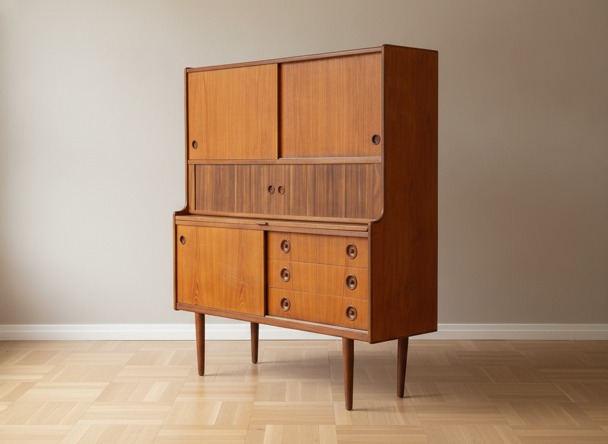 Johannes Andersen for J. Skaaning & Søn Skænk, teak, Johannes Andersen