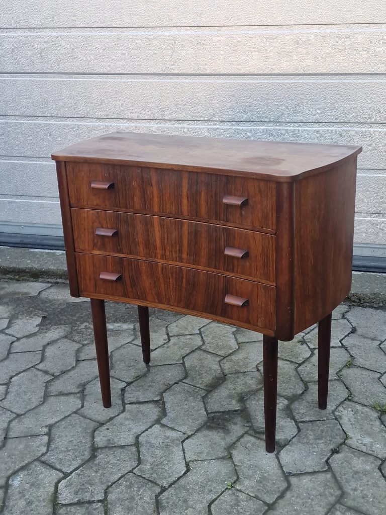 Sød lille retro kommode i palisander — billede 5