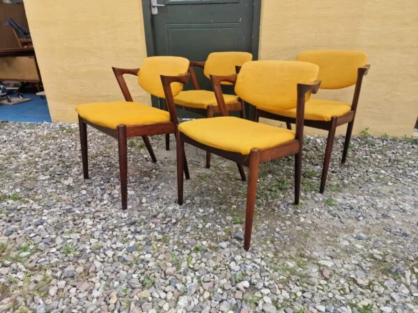 Kai Kristiansen, model 42 Fire spisestole i massiv palisander, model 42 af Kai Kristiansen — billede 10