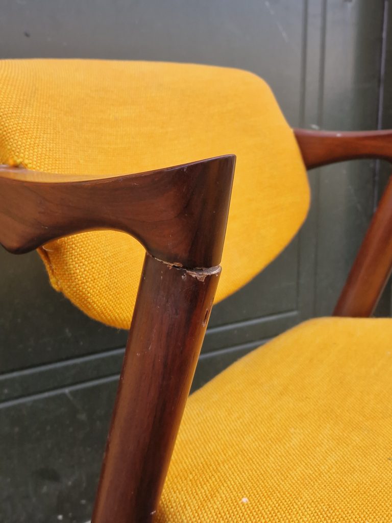 Kai Kristiansen, model 42 Fire spisestole i massiv palisander, model 42 af Kai Kristiansen — billede 7