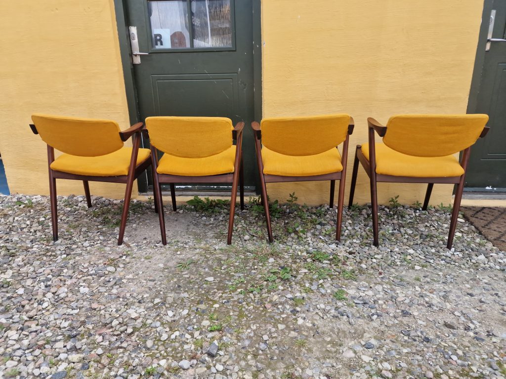 Kai Kristiansen, model 42 Fire spisestole i massiv palisander, model 42 af Kai Kristiansen — billede 5