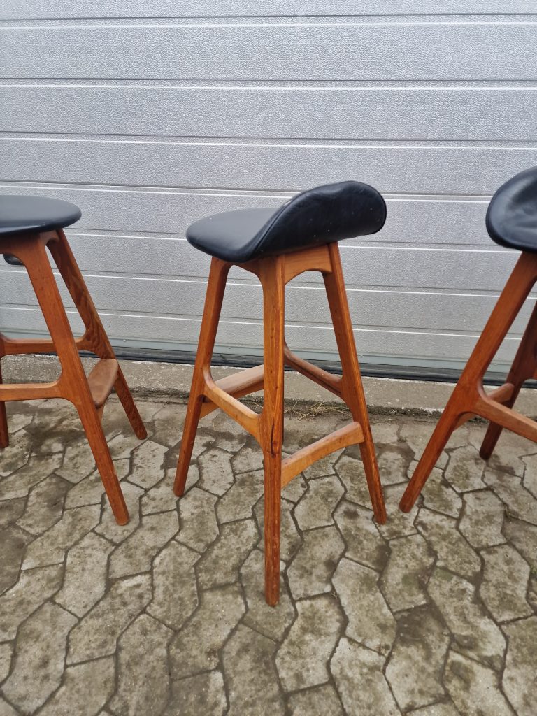 Erik Buch model OD61 4 stk barstole i massiv teak af Erik Buch model OD61 — billede 5