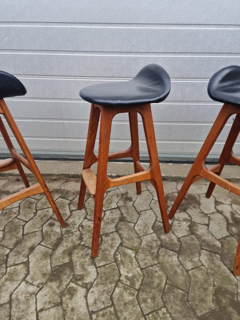 Erik Buch model OD61 4 stk barstole i massiv teak af Erik Buch model OD61 — billede 8