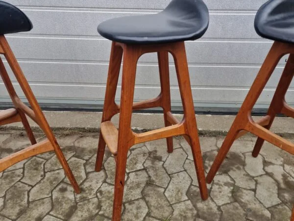 Erik Buch model OD61 4 stk barstole i massiv teak af Erik Buch model OD61 — billede 8