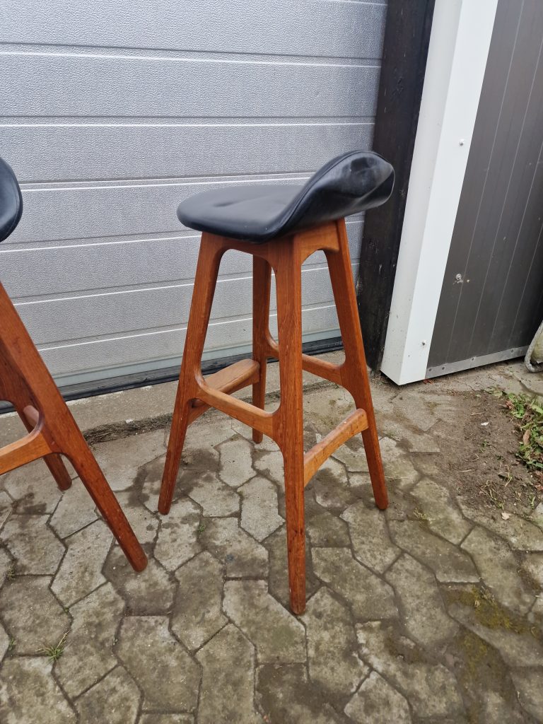 Erik Buch model OD61 4 stk barstole i massiv teak af Erik Buch model OD61 — billede 7