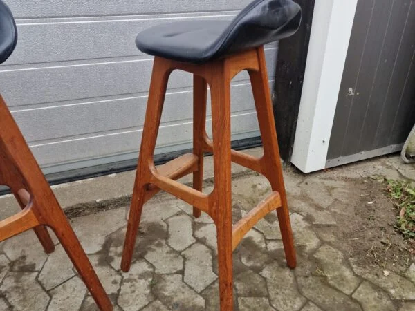 Erik Buch model OD61 4 stk barstole i massiv teak af Erik Buch model OD61 — billede 7