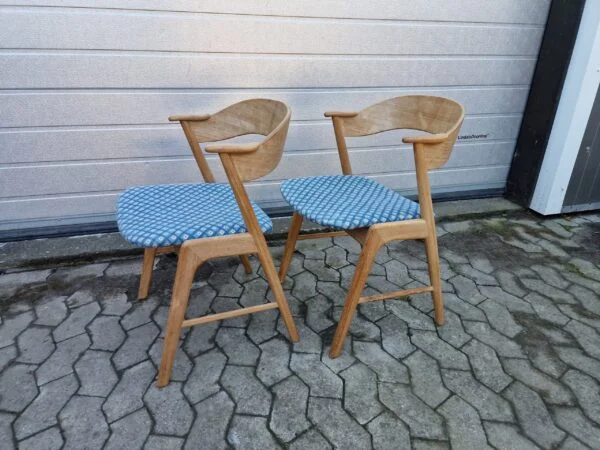 2 x spisestole i massiv teak, Kai Kristansen model 32
