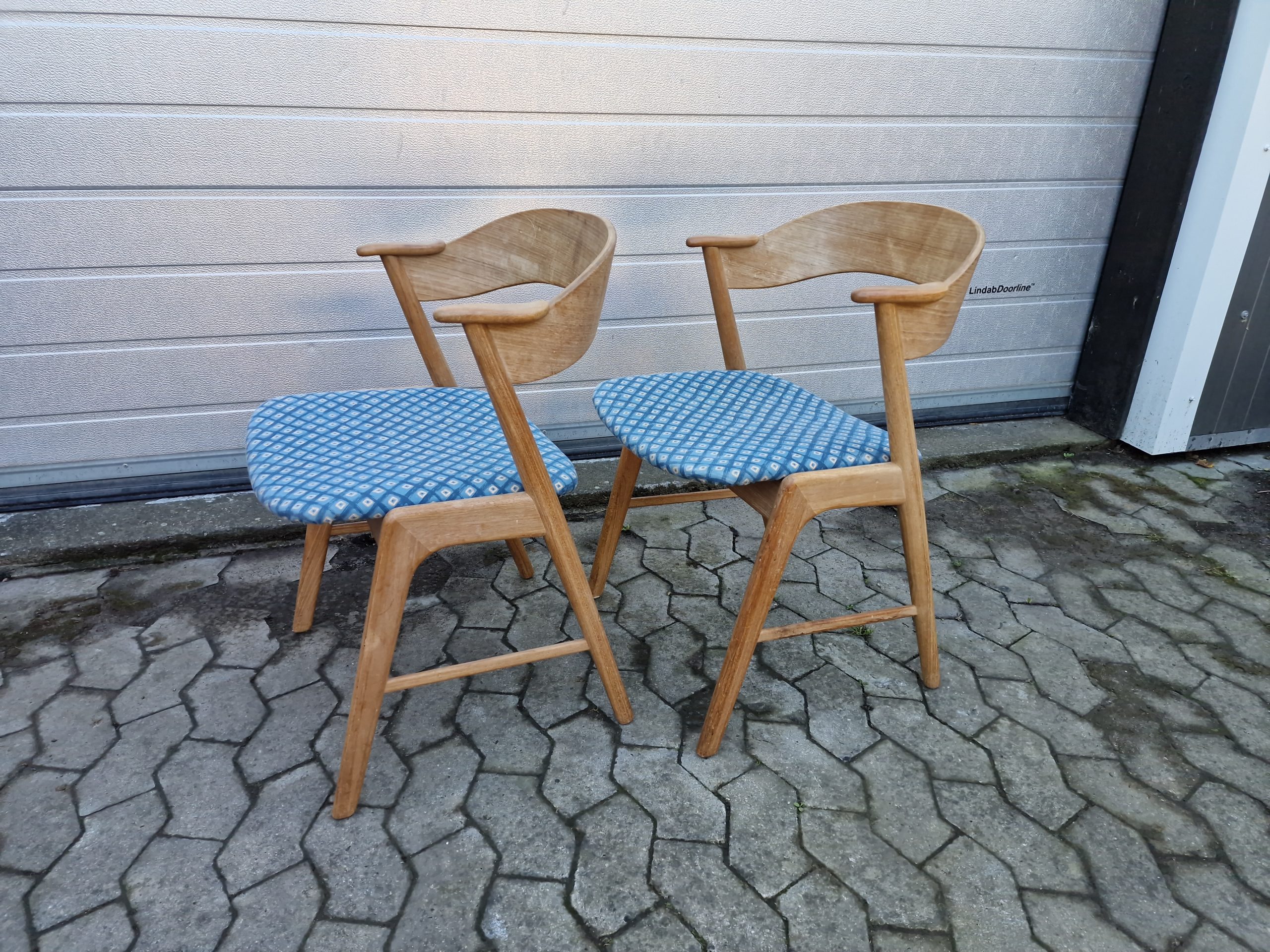 2 x spisestole i massiv teak, Kai Kristansen model 32