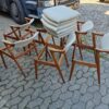 Kai Kristiansen model 42 6 stk spisestole, Kai Kristiansen model 42 i massiv teak til ompolstring og reparation — billede 10