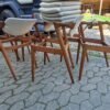 Kai Kristiansen model 42 6 stk spisestole, Kai Kristiansen model 42 i massiv teak til ompolstring og reparation — billede 9