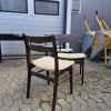 Fire spisestole i bejdset egetræ — billede 5