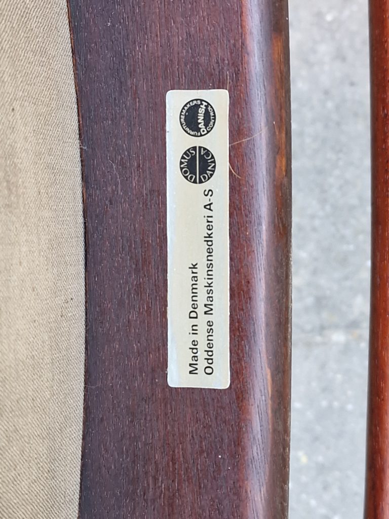 Erik Buch model 49 Armstol i massiv palisander, Erik Buch model 49 — billede 7