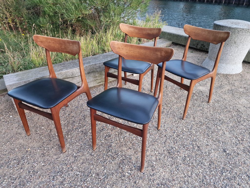 Elgaard & Schøning 4 spisebordsstole i teak, Elgaard og Schøning — billede 2