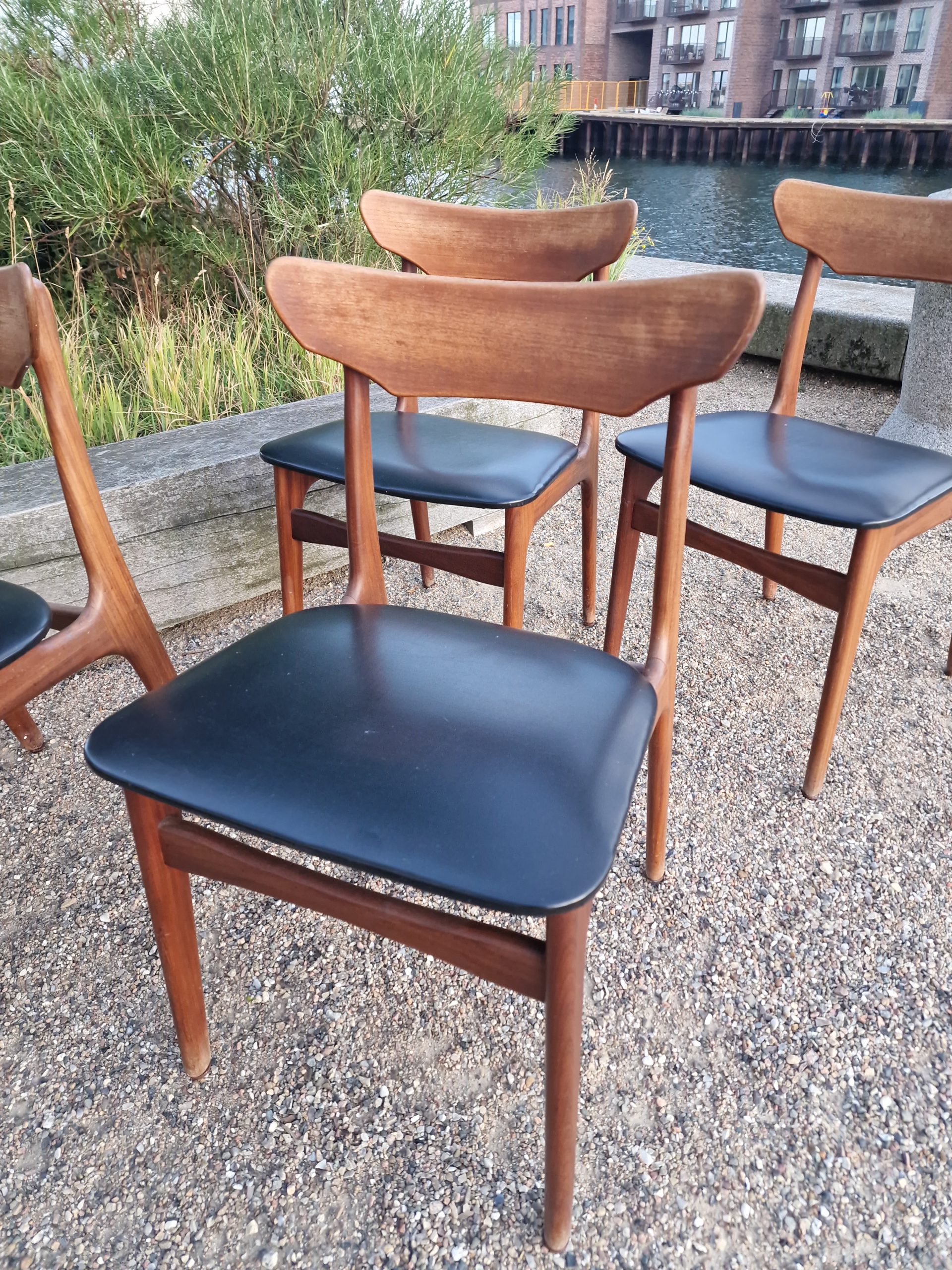 4 spisebordsstole i teak, Elgaard og Schøning