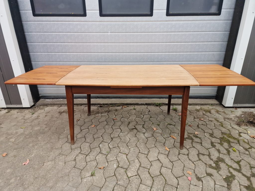 Spisebord i teak med hollandsk udtræk — billede 8