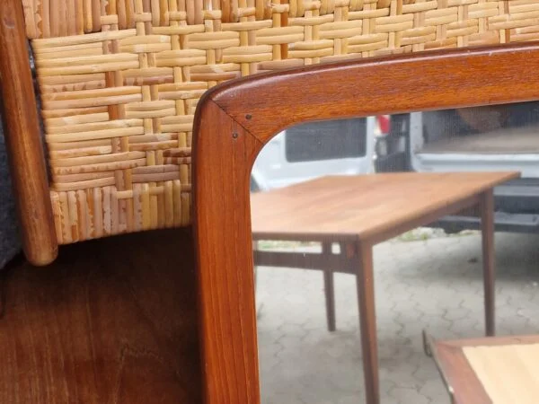 Spejl, ramme af teak