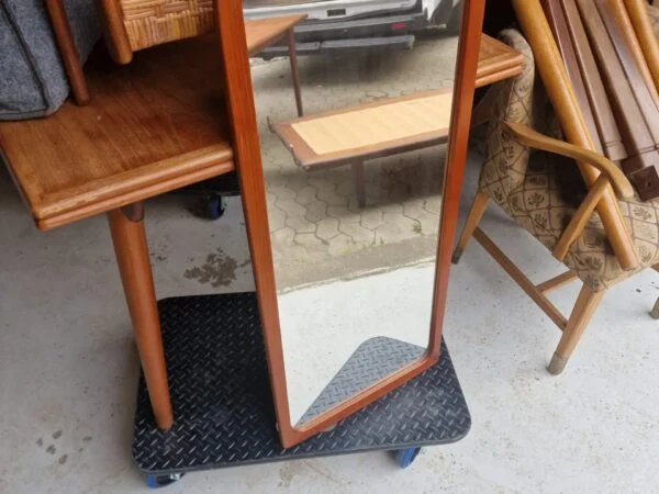 Spejl, ramme af teak