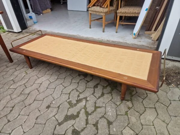 GE19, GETAMA “GE19” daybed af teak med messingbøjler, Getama — billede 6