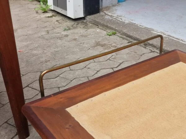 “GE19” daybed af teak med messingbøjler, Getama