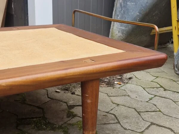 GE19, GETAMA “GE19” daybed af teak med messingbøjler, Getama — billede 8