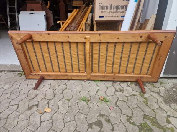 GE19, GETAMA “GE19” daybed af teak med messingbøjler, Getama — billede 7