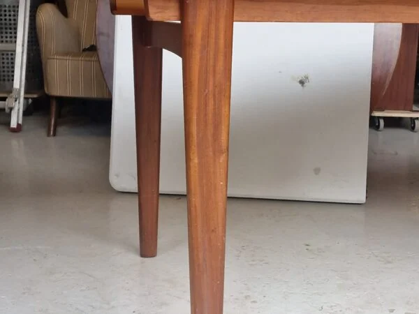 Spisebord i teak med tillægsplade — billede 9