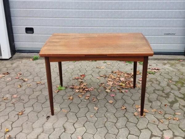 Spisebord m. hollandsk udtræk / spisebord (L: 113/200 cm)