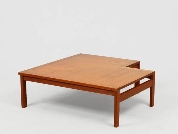 Ole Gjerløv-Knudsen & Torben Lind, France & Søn OLE GJERLØV-KNUDSEN & TORBEN LIND. ‘Moduline’. Sæt loungemøbler af teak og læder, France & Søn, Danmark. (5). — billede 3