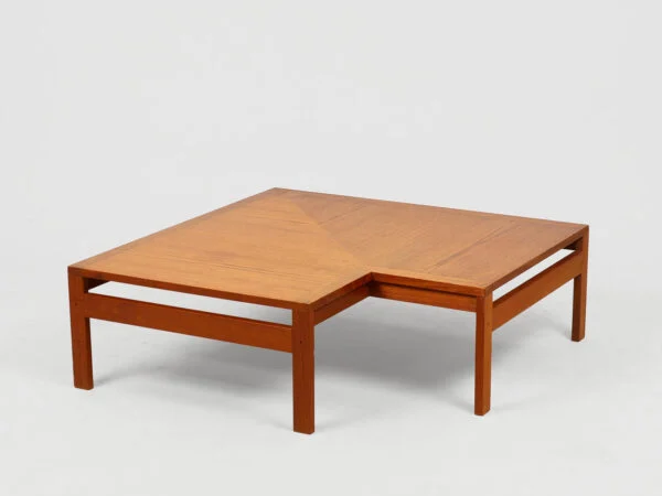 Ole Gjerløv-Knudsen & Torben Lind, France & Søn OLE GJERLØV-KNUDSEN & TORBEN LIND. ‘Moduline’. Sæt loungemøbler af teak og læder, France & Søn, Danmark. (5). — billede 2