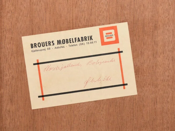 Brouers Møbelfabrik Skænk med hylder, Brouers Møbelfabrik. Danmark, 1970’erne. — billede 10