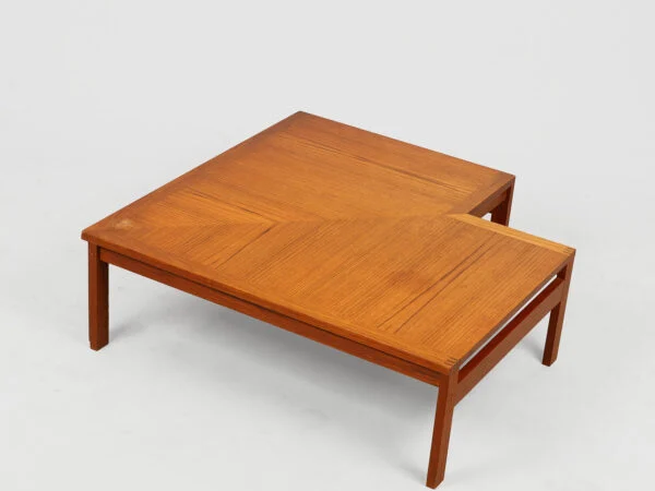 Ole Gjerløv-Knudsen & Torben Lind, France & Søn OLE GJERLØV-KNUDSEN & TORBEN LIND. ‘Moduline’. Sæt loungemøbler af teak og læder, France & Søn, Danmark. (5). — billede 5
