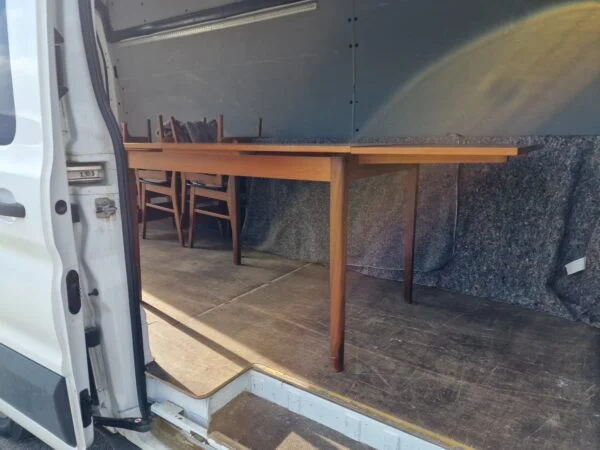 Spisebord i teaktræ med hollandsk udtræk — billede 14