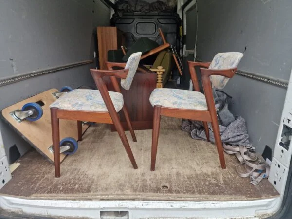 2x Kai Kristiansen spisestole model 42 i palisander