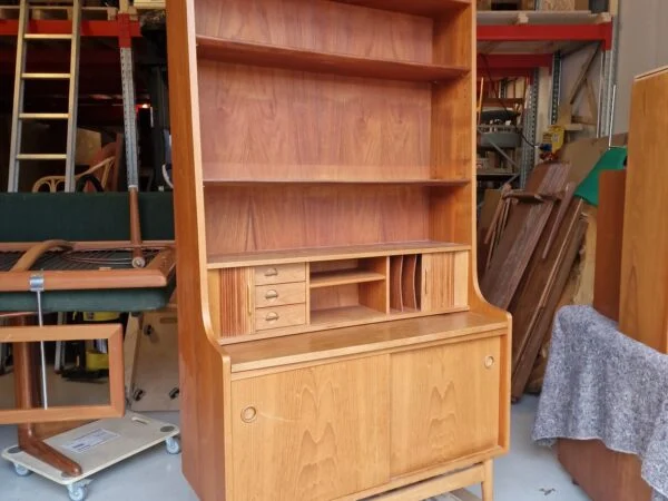4 stk Bornholmerreoler i teak, Johannes Sorth for Nexø Møbelfabrik, 1960’erne