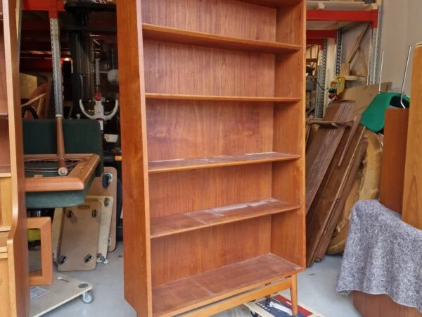 4 stk Bornholmerreoler i teak, Johannes Sorth for Nexø Møbelfabrik, 1960’erne