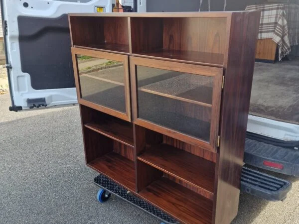 Omann Jr skænk + reol/vitrine, palisander