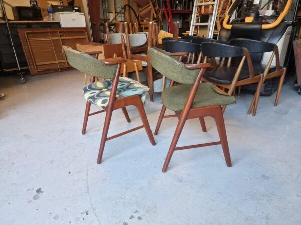 2 stk spisestole i teak, Kai Kristiansen model 32