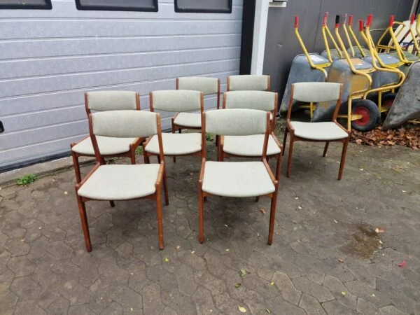 Sorø Møbelfabrik 8 spisestole i massiv teak, Sorø møbelfabrik — billede 6