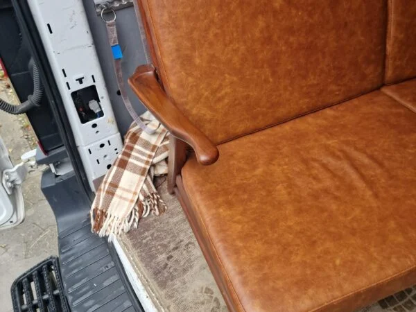 2-personers sofa, cognacfarvet læder