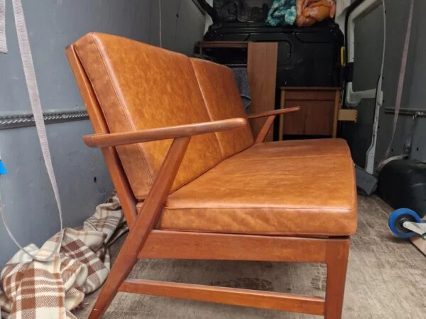 2-personers sofa, cognacfarvet læder