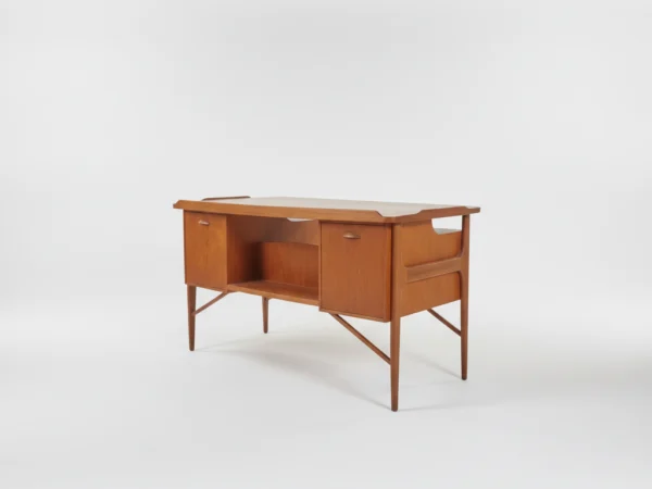 Svend Aage Madsen fritstående skrivebord i teak – Sigurd Hansens Møbelfabrik — billede 12
