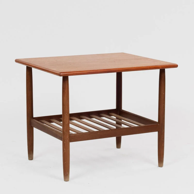 Sofabord af teak med underliggende hylde, dansk møbelproducent, Danmark, 1950/1960’erne.